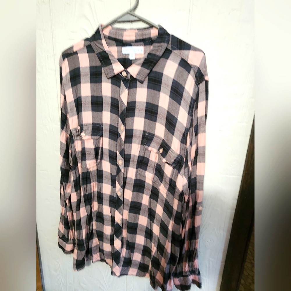 Boutique Women's 3X Flannel Blouse